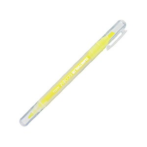 スマートバリュー 蛍光マーカーツインタイプ 黄 10本 FC28233-H023J-YL-10-イメージ1
