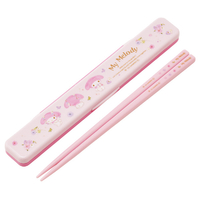 スケーター 音の鳴らない箸・箸箱セット MMパステル水彩花柄 ピンク ABC3ﾐｽﾞﾀﾏｷﾃｲｵﾄﾉﾅﾗﾅｲﾊｼﾊｼﾊｺ