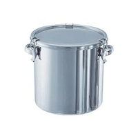 日東金属工業 ステンレスタンク　ストレートクリップ式密閉タンク（フタ付）　4L CTH-18