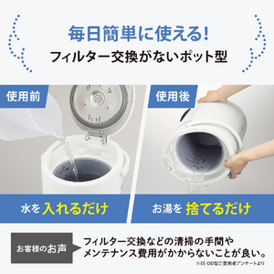 象印 スチーム式加湿器 ホワイト EE-RU50-WA-イメージ3