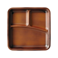 江部松商事 耐熱カリブプレート チーク刷毛目 1201721 FC206LS-6224170