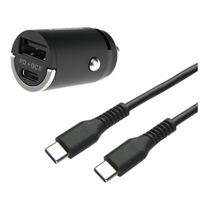 カシムラ DC-PD20W 2ポート QC3 自動判定C-Cケーブル付 FC333NMDC042-イメージ2
