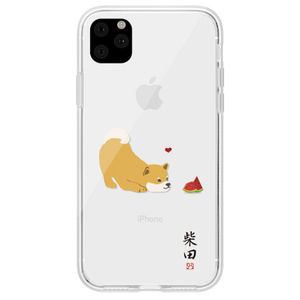 abbi FRIENDS iPhone 11 Pro Max用ケース しばたさん スイカ ABF17115I65R-イメージ1