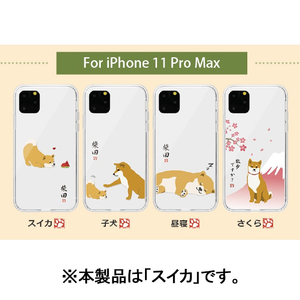abbi FRIENDS iPhone 11 Pro Max用ケース しばたさん スイカ ABF17115I65R-イメージ2