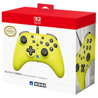 HORI ホリパッド TURBO for Nintendo Switch  2 , Windows PC ライムイエロー NSX066