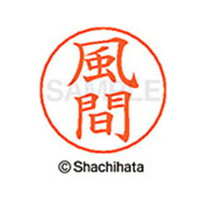 シヤチハタ ネームペン用ネーム シルバー 既製 風間 FC46454-X-GPS-0683-イメージ1