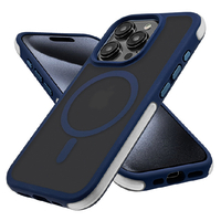 ラスタバナナ iPhone 15 Pro用AIR-C エアクッションハイブリッドケース MAGSAFE対応 ネイビー 7888IP361PHPMNV