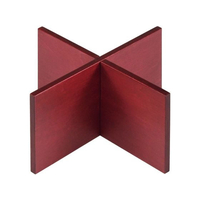 江部松商事 EBM/木製 組立十字スタンド 赤 200×200×100mm FC935LB-1026060