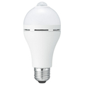 ヤザワ バッテリー内蔵センサー電球 60W相当 昼光色 LDA8DGBP