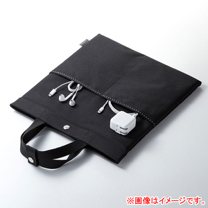 サンワサプライ タブレット用トートバッグ ブラック PDA-TABSCH01BK-イメージ4