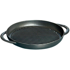 STAUB ストウブ ピュアグリル ラウンド 22cm ブラック 40511-520 FC614LA-0658200-イメージ1