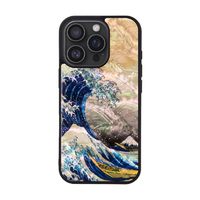ikins I27116I16PR iPhone 16 Pro用天然貝ケース 神奈川沖浪裏