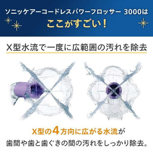 ソニッケア ソニッケアー 口腔洗浄機 コードレスパワーフロッサー3000 ミント HX3826/34-イメージ2