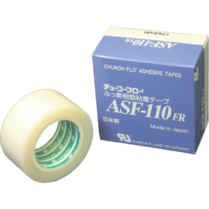 ｃｈｕｋｏｈ フッ素樹脂フィルム粘着テープ ＡＳＦー１１０ＦＲ ０．１８ｔ×３０ｗ×１０ｍ chukoh フッ素樹脂粘着テープ(乳白色フィルムタイプ) ASF110FR-18X30-イメージ1