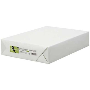 スマートバリュー カラーペーパー特厚口B4 鶯 500枚 FC802RJ-A282J-3-イメージ1