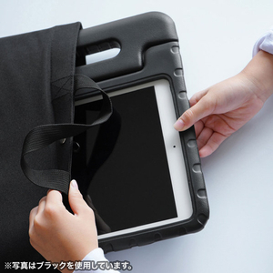 サンワサプライ タブレット用トートバッグ ネイビー PDA-TABSCH01NV-イメージ7