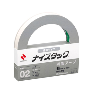 ニチバン ナイスタック 両面テープ 透明タイプ 15mm×15m F041833-NW-C15-イメージ1