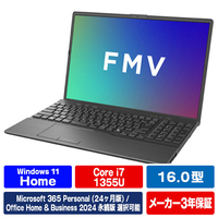 富士通 FMVA75K3B5 16型WUXGA/Core i7/Iris Xe グラフィックス/メモリ