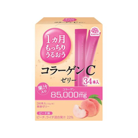 アース製薬 1ヵ月うるおう コラーゲンCゼリー ピーチ味 34本入 FC570TH
