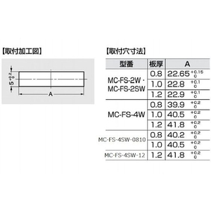 スガツネ工業 MC-FS-2W薄型マグネットキャッチ FC288FP-1329272-イメージ3