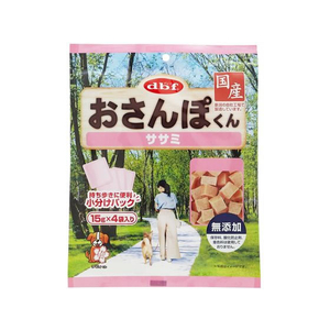 デビフペット おさんぽくん ササミ 15g×4袋入 FC408NW-イメージ1