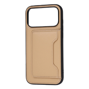 レイ・アウト iPhone 18 Pro Max用 / 17 Pro Max用  / ハイブリッドケース maru レザリア ポケット / ベージュ RT-P59K8TB/BE-イメージ1