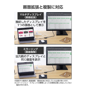 エレコム USB Type-C(TM) - HDMI(R)変換アダプター 100W給電 シルバー AD-CHDMIPD100SV-イメージ5