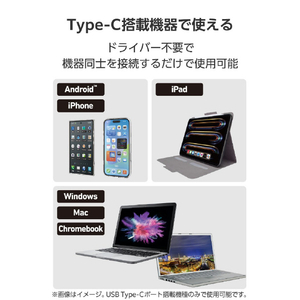 エレコム USB Type-C(TM) - HDMI(R)変換アダプター 100W給電 シルバー AD-CHDMIPD100SV-イメージ6