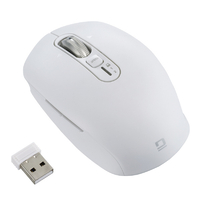 ナカバヤシ Dual静音5ボタンBlueLEDマウス S/ホワイト W(ホワイト) MUS-DKF239W