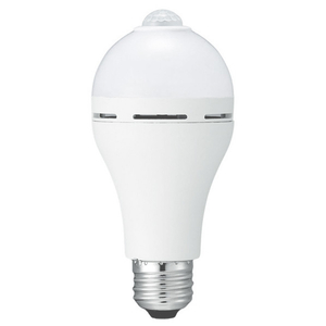ヤザワ バッテリー内蔵センサー電球 60W相当 電球色 LDA8LGBP-イメージ1