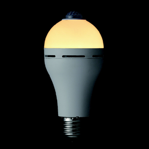 ヤザワ バッテリー内蔵センサー電球 60W相当 電球色 LDA8LGBP-イメージ2