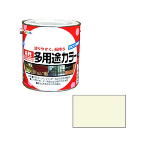 アサヒペン 油性多用途カラー 1.6L ミルキーホワイト FC703NV-イメージ1