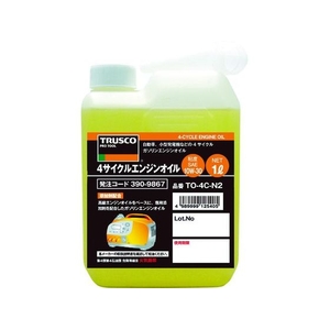 トラスコ中山 4サイクルエンジンオイル1L 粘度10W-30 褐色1SAE10W-30相当 FC130FA-4736443-イメージ1