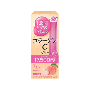 アース製薬 1週間うるおう コラーゲンCゼリー ピーチ味 7本入 FC571TH-イメージ1