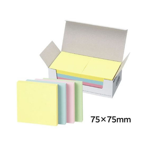 コクヨ ふせん〈K2〉75×75mm 4色ミックス 10冊 F972596-K2ﾒ-7575-イメージ3