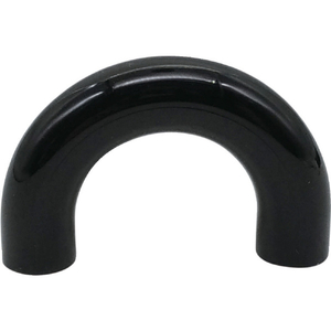トラスコ 丸棒取手 ＰＳ樹脂 黒 全長４５ｍｍ 全高２８ｍｍ ピッチ３５ｍｍ 下穴深さ１５ （Ｂ１トラスタッピンねじ４×３０２本付） MAPS-35BK-イメージ1