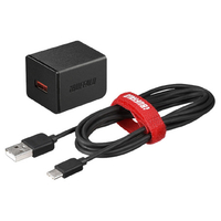BUFFALO AC-USB 2．4A 1ポートType Cケーブル 1．5m 2.4A USB急速充電器  1ポートタイプ Type-Cケーブル付き(1.5m) ブラック BSMPA2402P1CBK