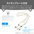 エレコム iPhone17用ハイブリッドケース フレームカラー Cat メタルステッカー付 ナイトキャット PM-A25AFCCATBK-イメージ8