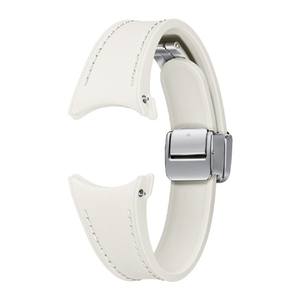 Samsung Galaxy Watch6シリーズ用純正交換バンド D-Buckle Hybrid Leather Band(Slim, S/M) CREAM ET-SHR93SUEGJP-イメージ3