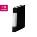 リヒトラブ リクエスト クリヤーブック A4タテ 40ポケット 黒 10冊 1箱(10冊) F836084-G3202-24