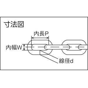 水本機械製作所 ステンレスチェーン 30m 線径5mm 302.45527 FC922EU-2114917-イメージ3