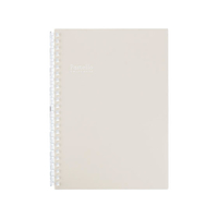 リヒトラブ Pastello ツイストノート A5 24穴 ベージュ FC09859-N1958-16
