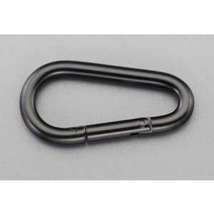 エスコ スナップフック スチール製 黒 60×8.0mm FCY8352-EA638JP-102-イメージ1