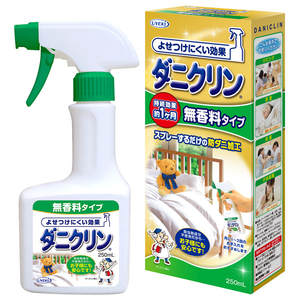 UYEKI ダニクリン 無香料タイプ 本体　250ml入り ﾀﾞﾆｸﾘﾝNﾑｺｳ-イメージ1