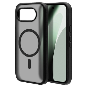 ラスタバナナ Google Pixel　10A用ハイブリッドケース　磁力充電対応　ブラック＊フロストブラック ブラック＊フロストブラック 9362P10AHPMFBK-イメージ1
