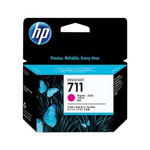 HP 711 プロッター インクカートリッジ HP CZ135A HP 711 インクカートリッジ(29ml×3個) マゼンタ
