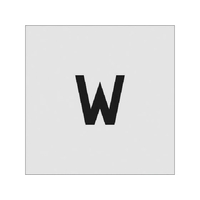 アイマーク ステンシル W 文字サイズ50×40mm FC813JD-8186077