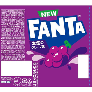コカ・コーラ ファンタ グレープ 500ml 24本 FCC6324-47526-イメージ2