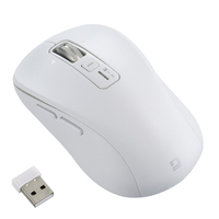 ナカバヤシ Dual静音5ボタンBlueLEDマウス M/ホワイト W(ホワイト) MUS-DKF242W