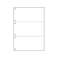 ヒサゴ プリンタ帳票A4白紙3面6穴 FC108KR8560383